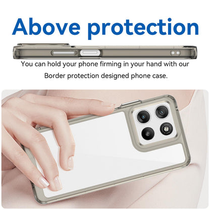 Motorola Moto G37 Power 5G Acrylic Hybrid TPU Protective Phone Case, Colourful Series Shockproof Cover