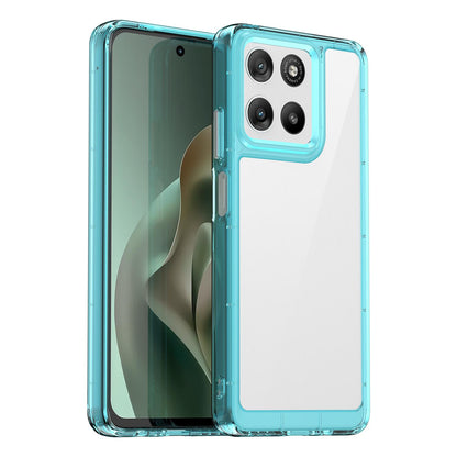Motorola Moto G37 Power 5G Acrylic Hybrid TPU Protective Phone Case, Colourful Series Shockproof Cover