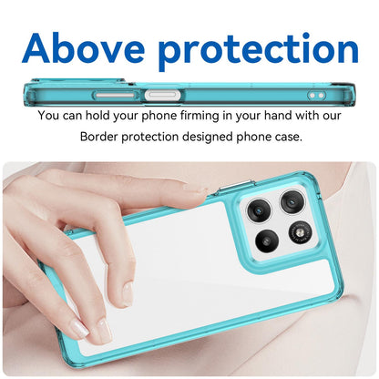Motorola Moto G37 Power 5G Acrylic Hybrid TPU Protective Phone Case, Colourful Series Shockproof Cover