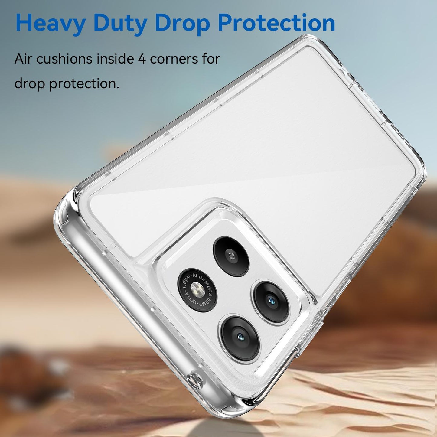 Motorola Moto G37 Power 5G Acrylic Hybrid TPU Protective Phone Case, Colourful Series Shockproof Cover