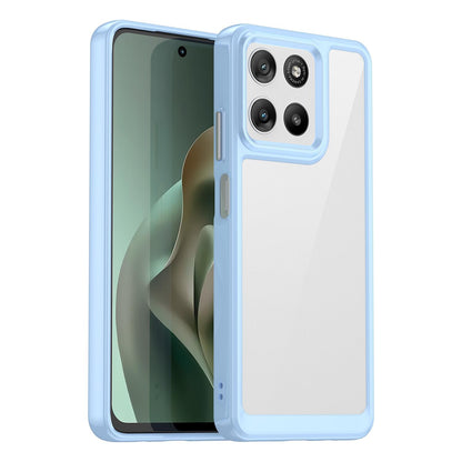 Motorola Moto G47 5G Acrylic Hybrid TPU Protective Phone Case, Colourful Series Shockproof Cover