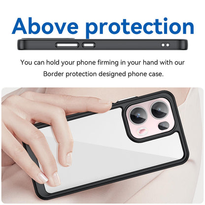 OPPO Reno13 Pro Acrylic Hybrid TPU Protective Phone Case, Colourful Series Shockproof Cover
