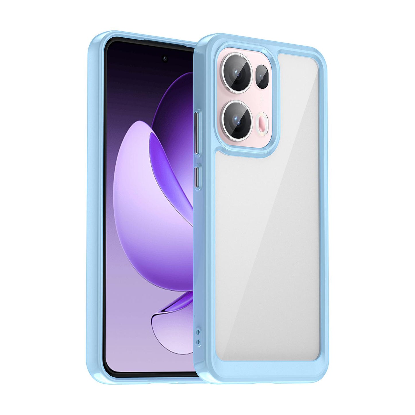 OPPO Reno13 Pro Acrylic Hybrid TPU Protective Phone Case, Colourful Series Shockproof Cover