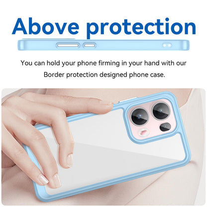 OPPO Reno13 Pro Acrylic Hybrid TPU Protective Phone Case, Colourful Series Shockproof Cover