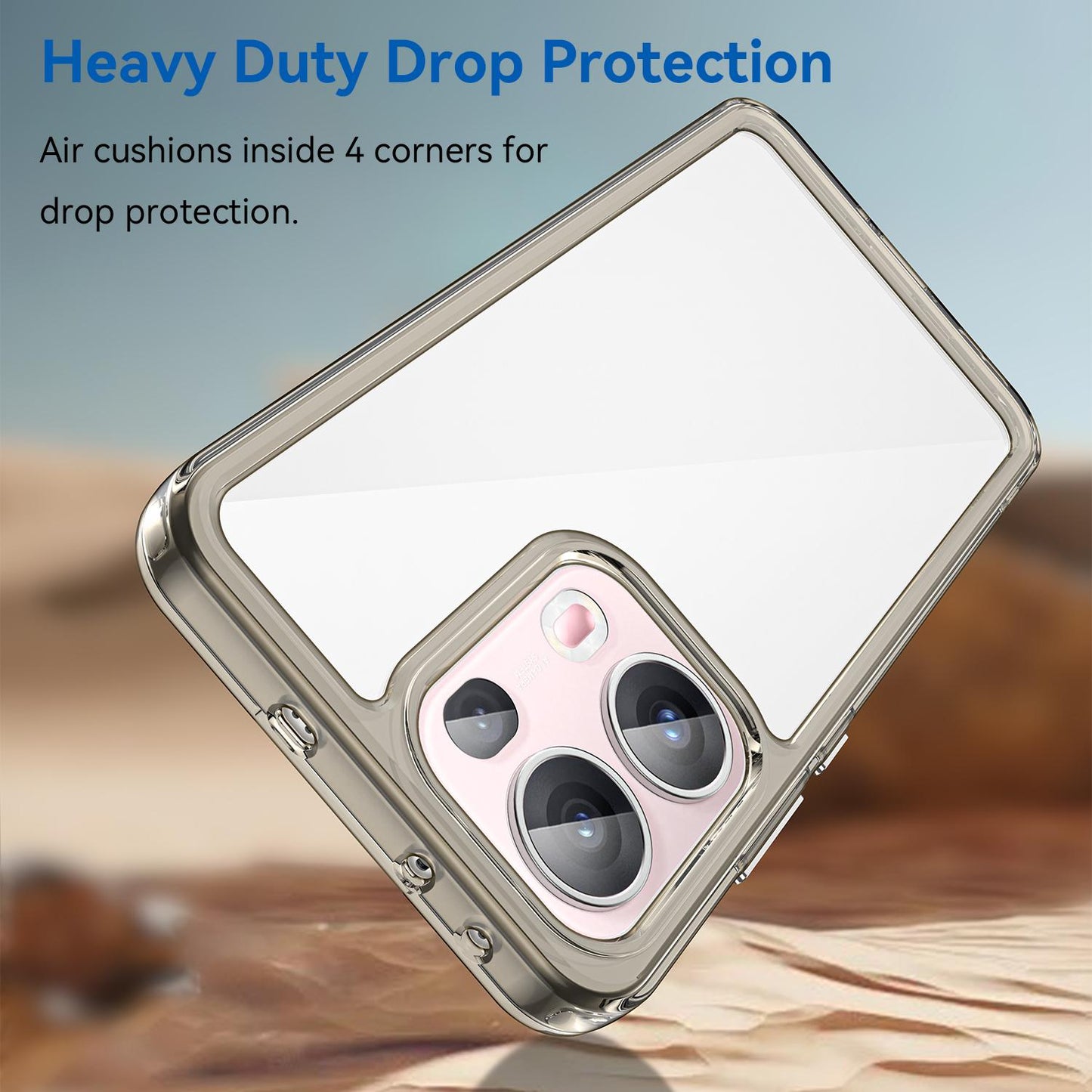 OPPO Reno13 Pro Acrylic Hybrid TPU Protective Phone Case, Colourful Series Shockproof Cover