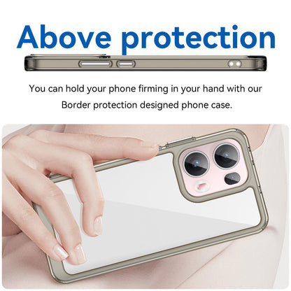 OPPO Reno13 Pro Acrylic Hybrid TPU Protective Phone Case, Colourful Series Shockproof Cover