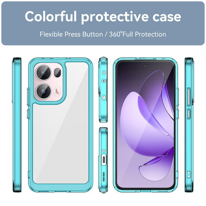 OPPO Reno13 Pro Acrylic Hybrid TPU Protective Phone Case, Colourful Series Shockproof Cover