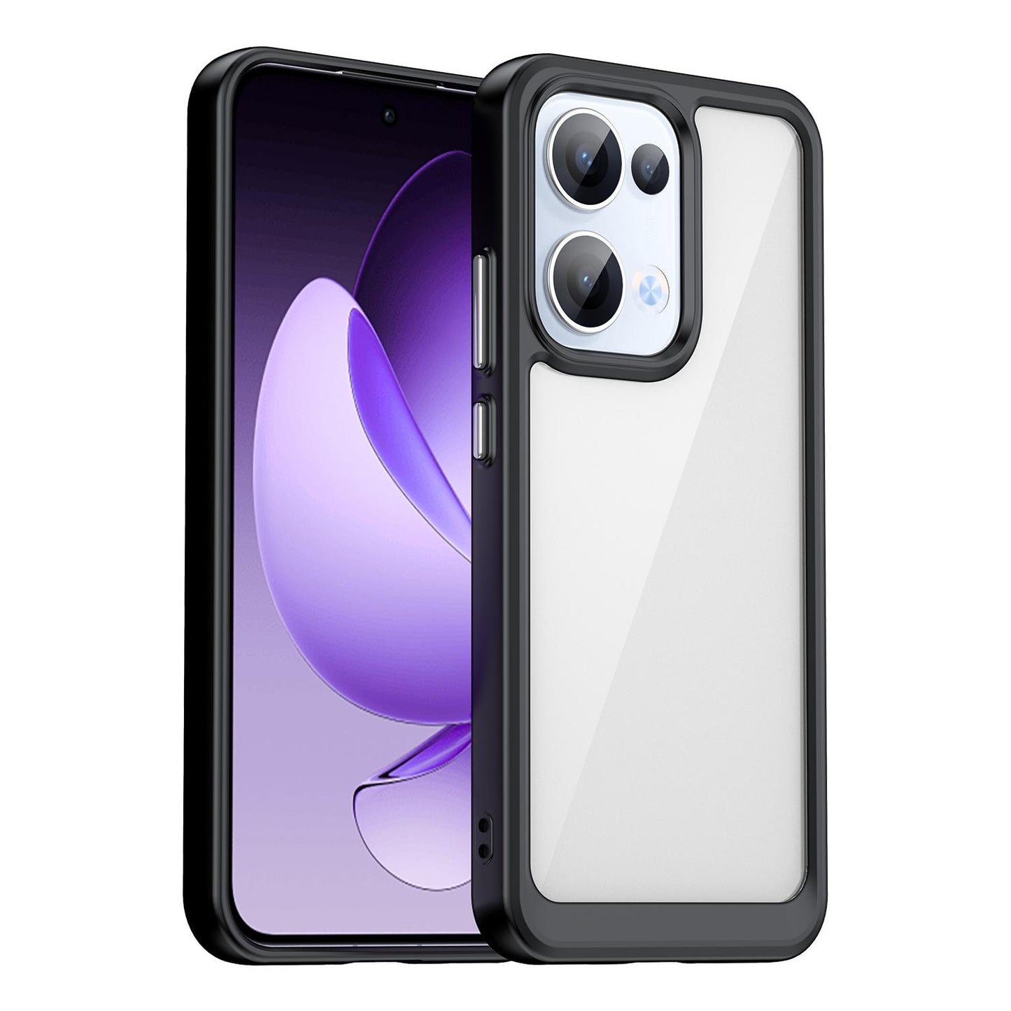 OPPO Reno13 Acrylic Hybrid TPU Protective Phone Case, Colourful Series Shockproof Cover