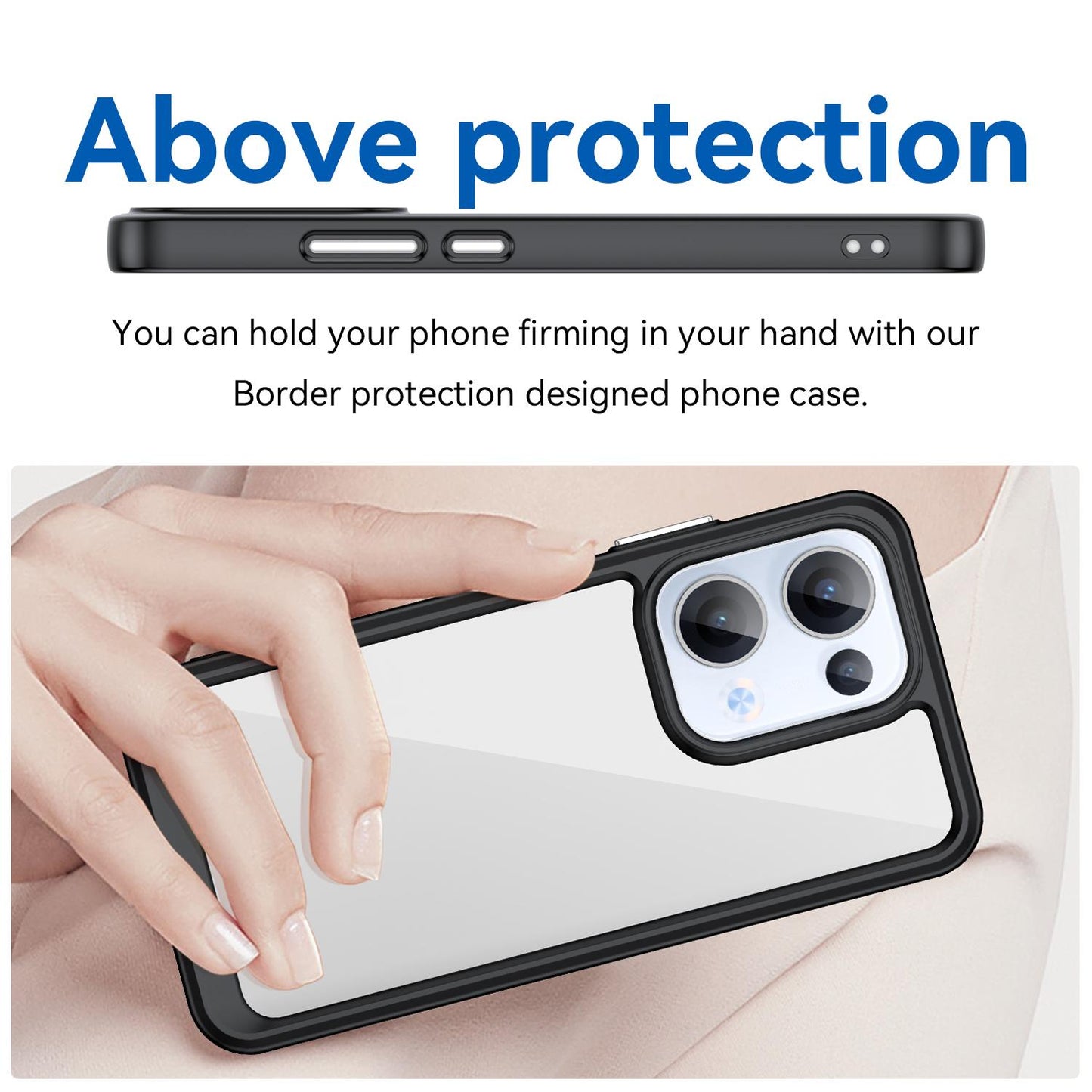 OPPO Reno13 Acrylic Hybrid TPU Protective Phone Case, Colourful Series Shockproof Cover
