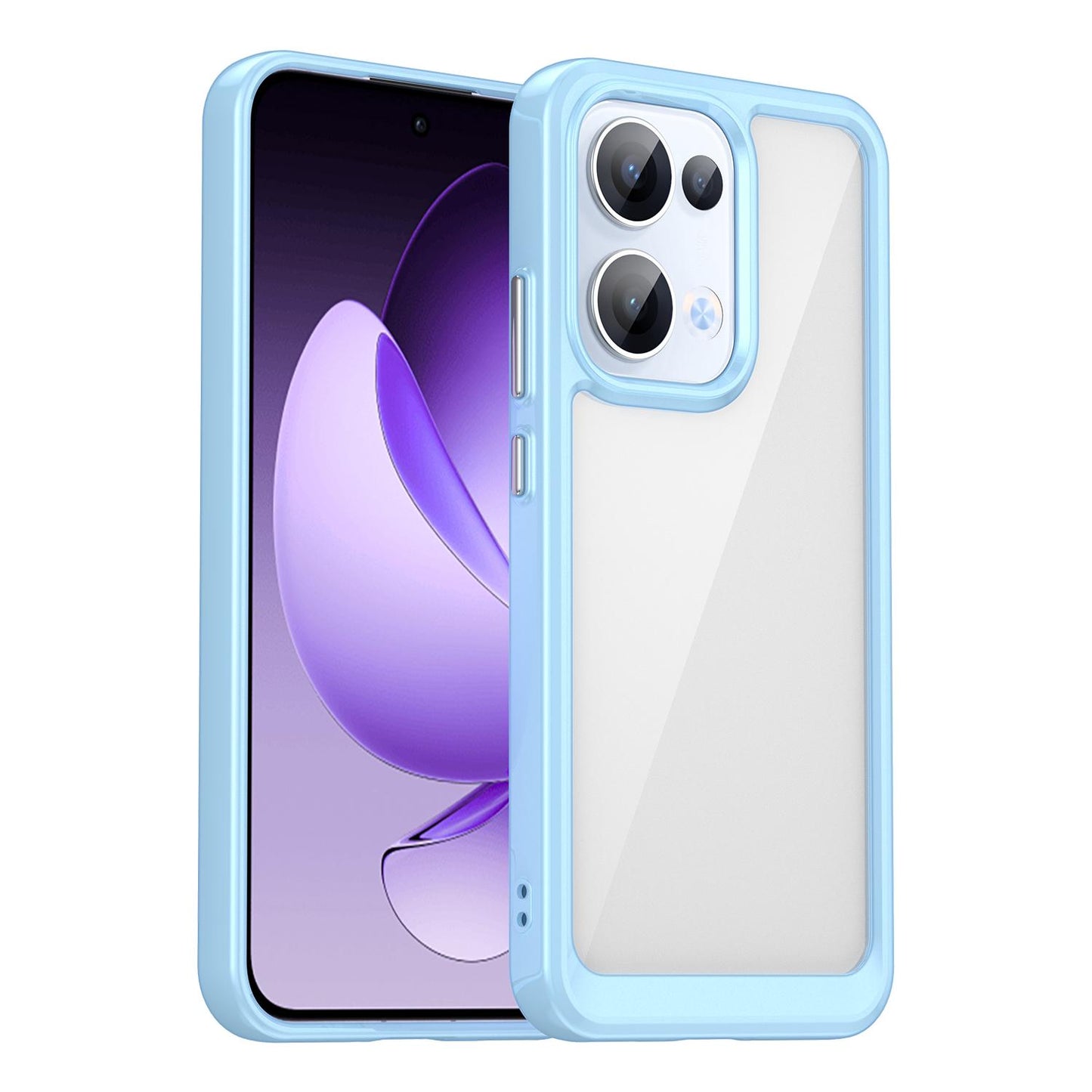 OPPO Reno13 Acrylic Hybrid TPU Protective Phone Case, Colourful Series Shockproof Cover
