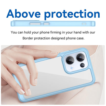 OPPO Reno13 Acrylic Hybrid TPU Protective Phone Case, Colourful Series Shockproof Cover
