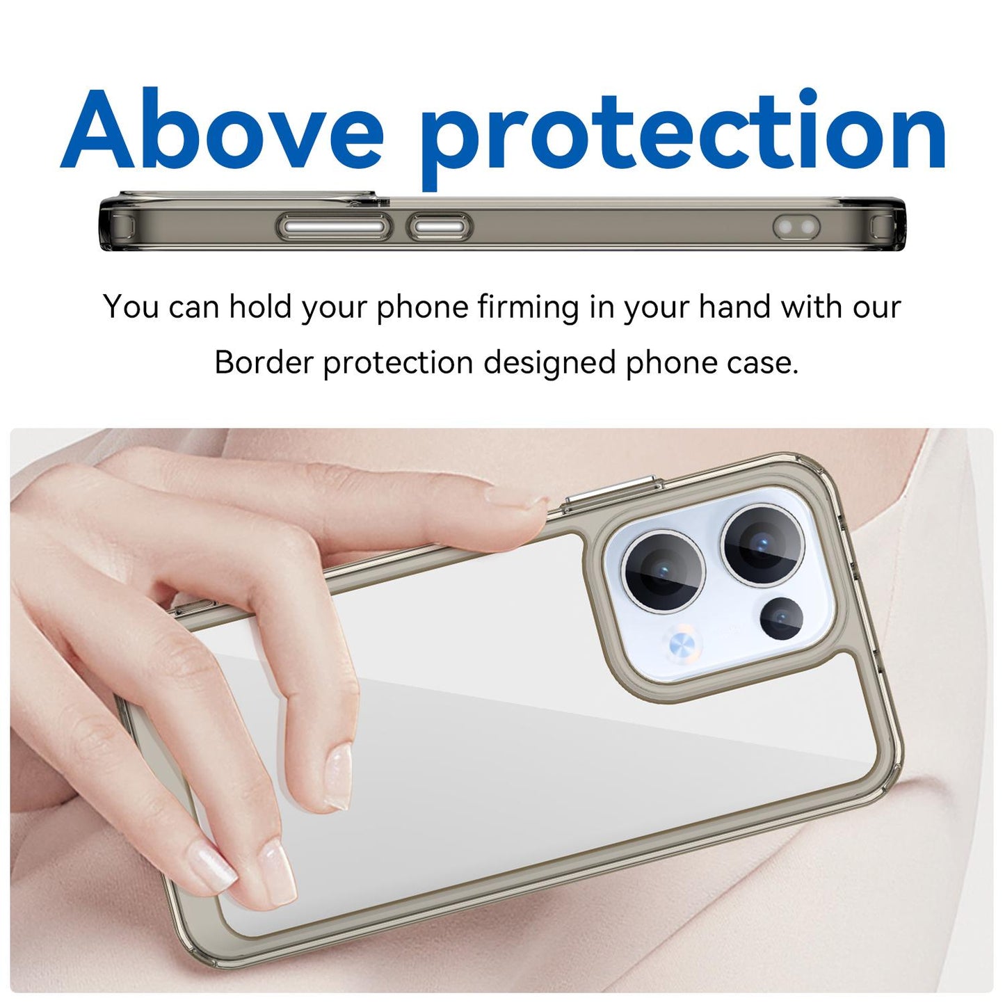 OPPO Reno13 Acrylic Hybrid TPU Protective Phone Case, Colourful Series Shockproof Cover