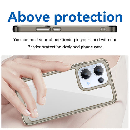 OPPO Reno13 Acrylic Hybrid TPU Protective Phone Case, Colourful Series Shockproof Cover