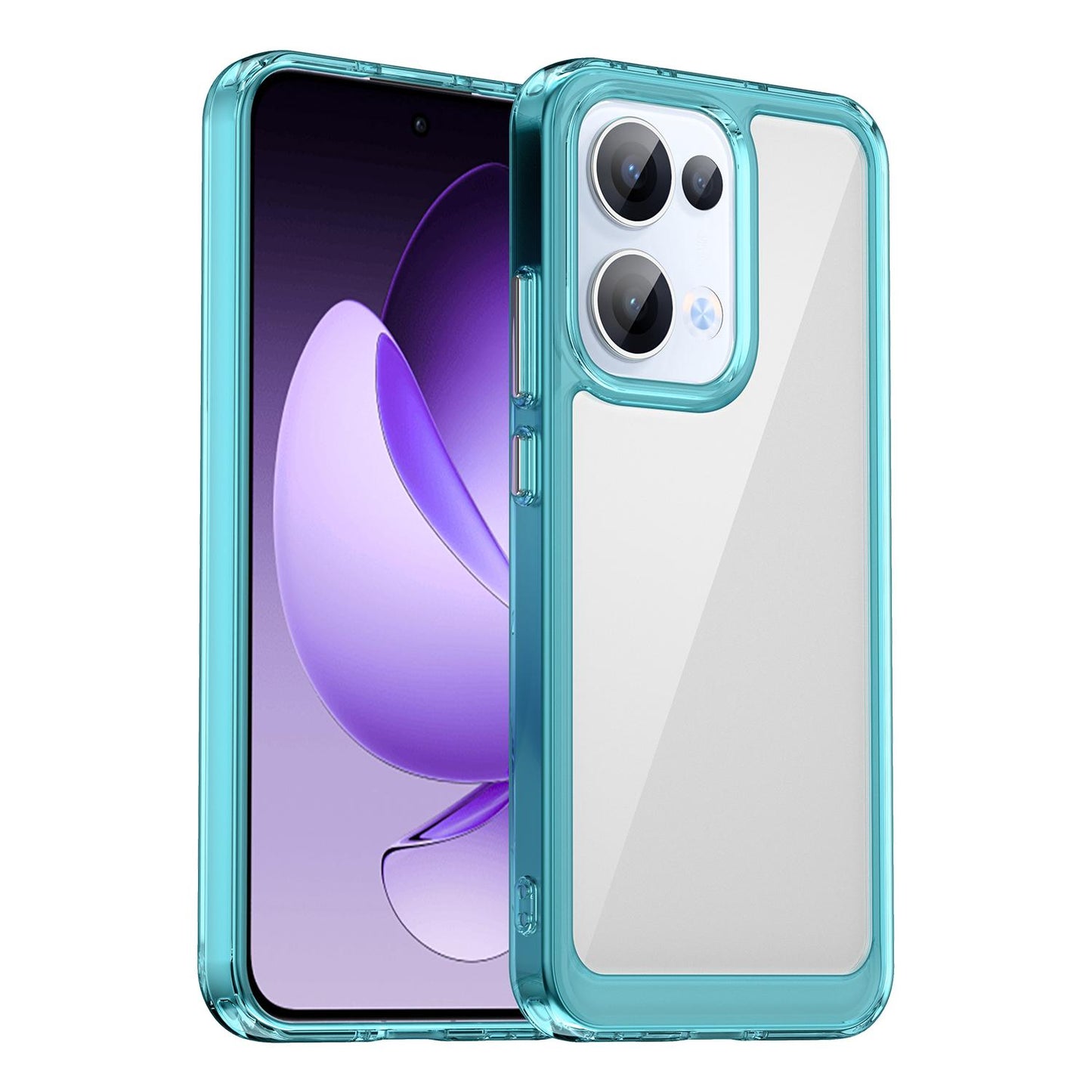 OPPO Reno13 Acrylic Hybrid TPU Protective Phone Case, Colourful Series Shockproof Cover