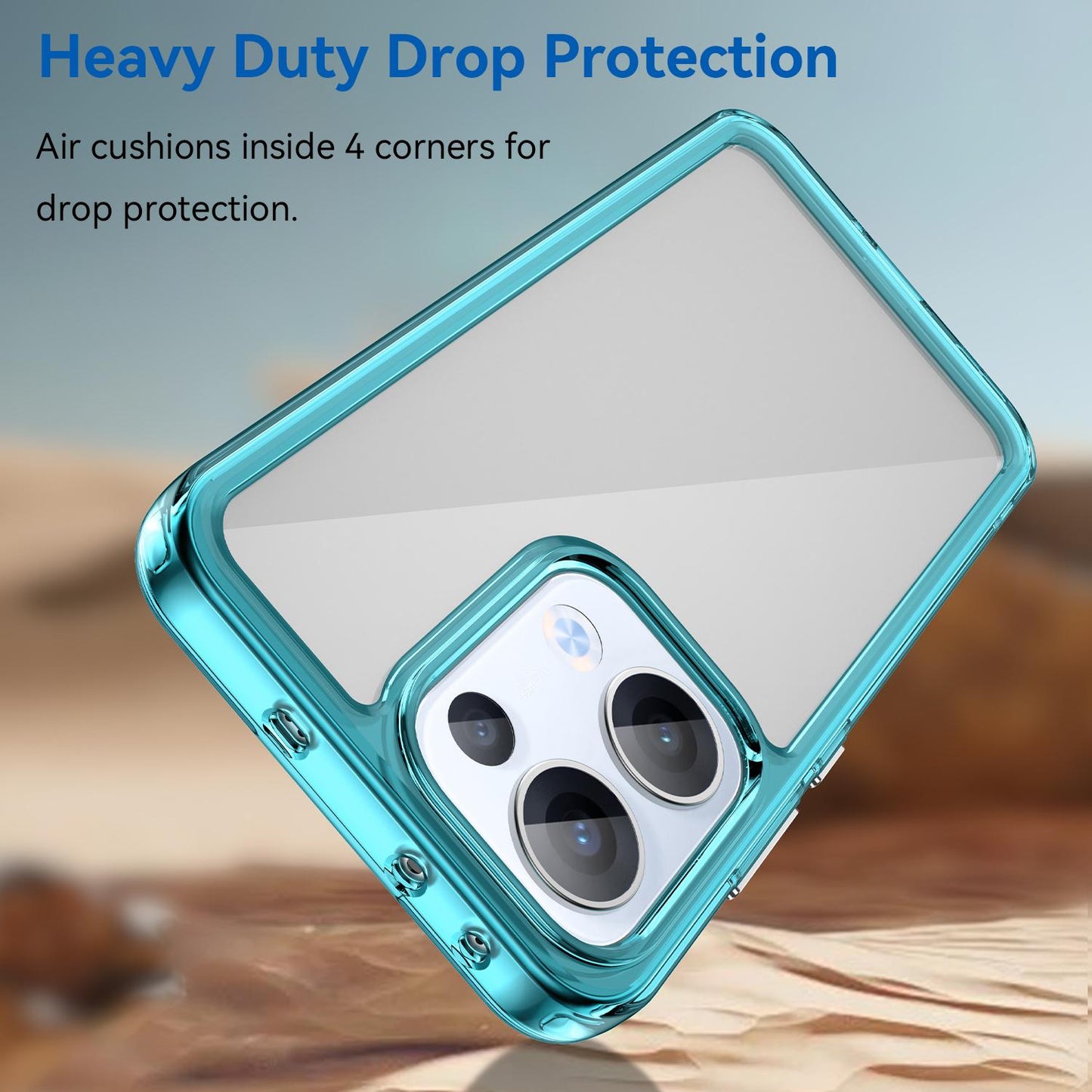 OPPO Reno13 Acrylic Hybrid TPU Protective Phone Case, Colourful Series Shockproof Cover