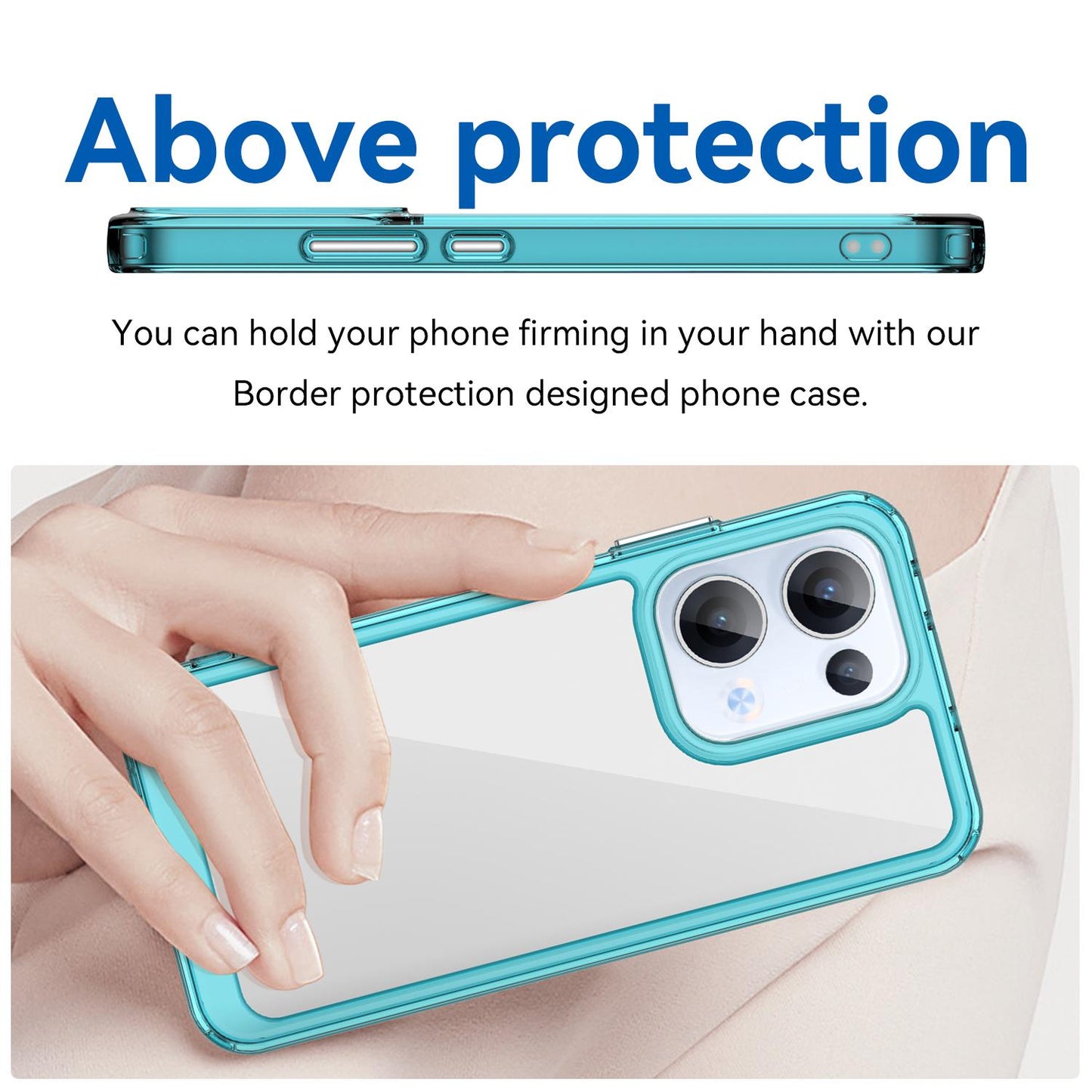 OPPO Reno13 Acrylic Hybrid TPU Protective Phone Case, Colourful Series Shockproof Cover