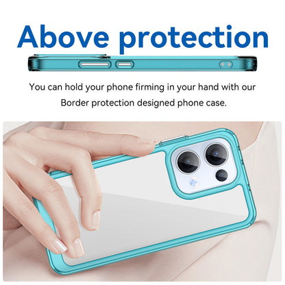 OPPO Reno13 Acrylic Hybrid TPU Protective Phone Case, Colourful Series Shockproof Cover