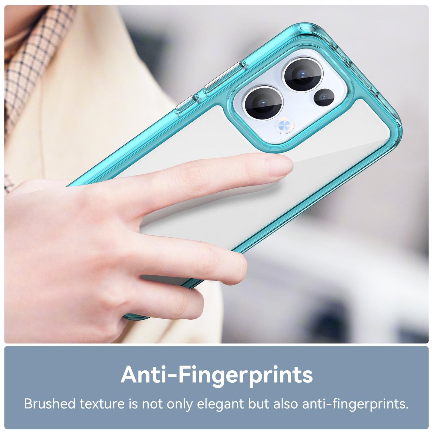 OPPO Reno13 Acrylic Hybrid TPU Protective Phone Case, Colourful Series Shockproof Cover