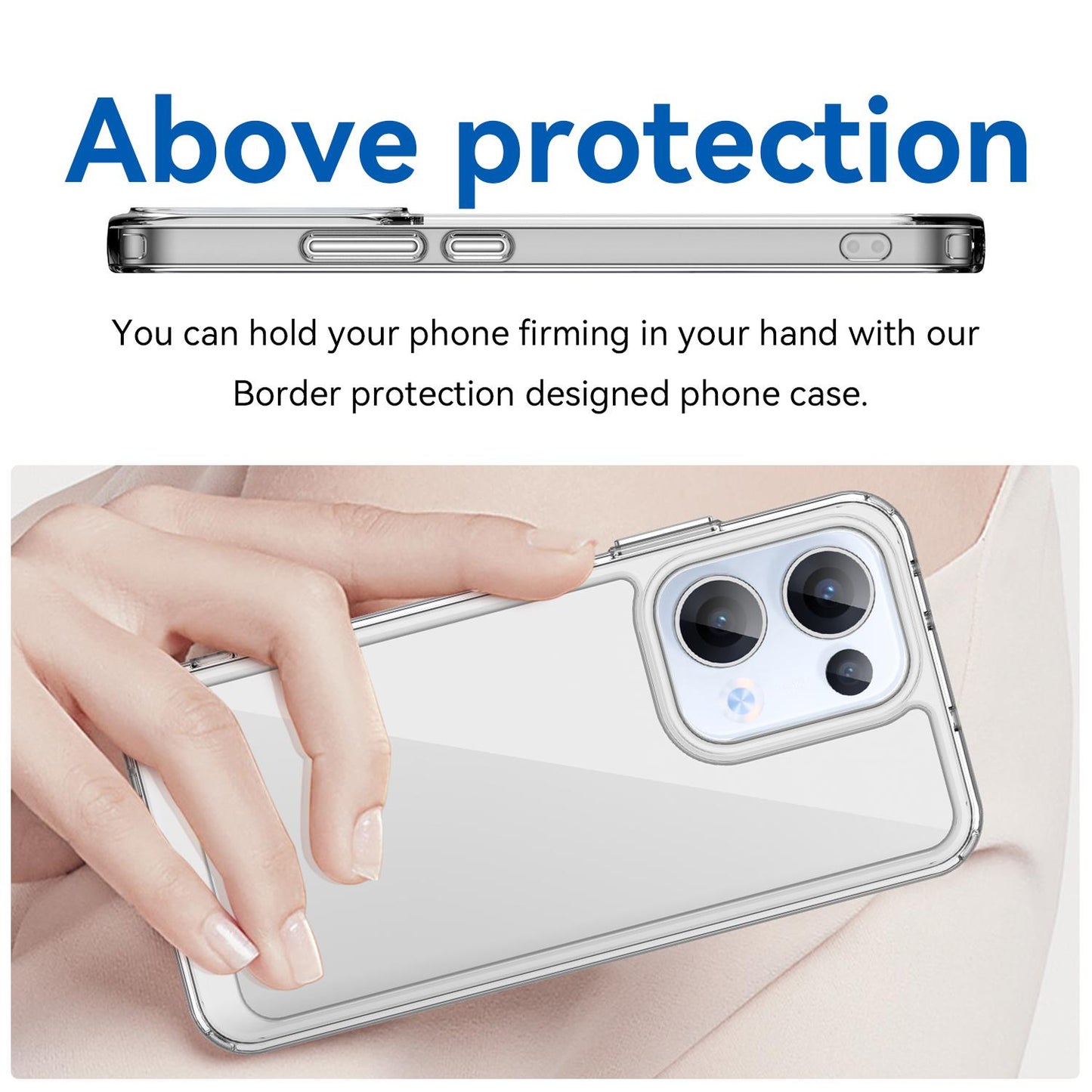 OPPO Reno13 Acrylic Hybrid TPU Protective Phone Case, Colourful Series Shockproof Cover
