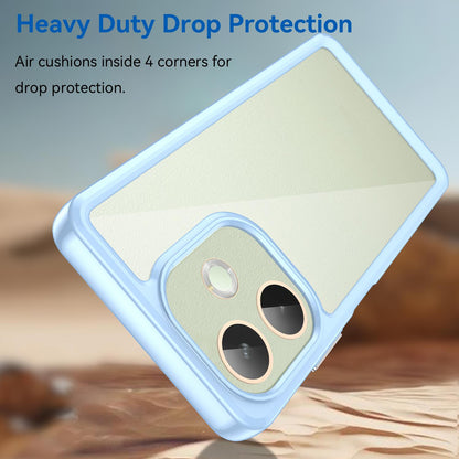 OPPO A5 Energy 5G Acrylic Hybrid TPU Protective Phone Case, Colourful Series Shockproof Cover