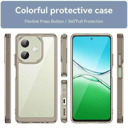 OPPO A5 Energy 5G Acrylic Hybrid TPU Protective Phone Case, Colourful Series Shockproof Cover