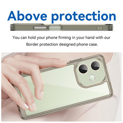 OPPO A5 Energy 5G Acrylic Hybrid TPU Protective Phone Case, Colourful Series Shockproof Cover