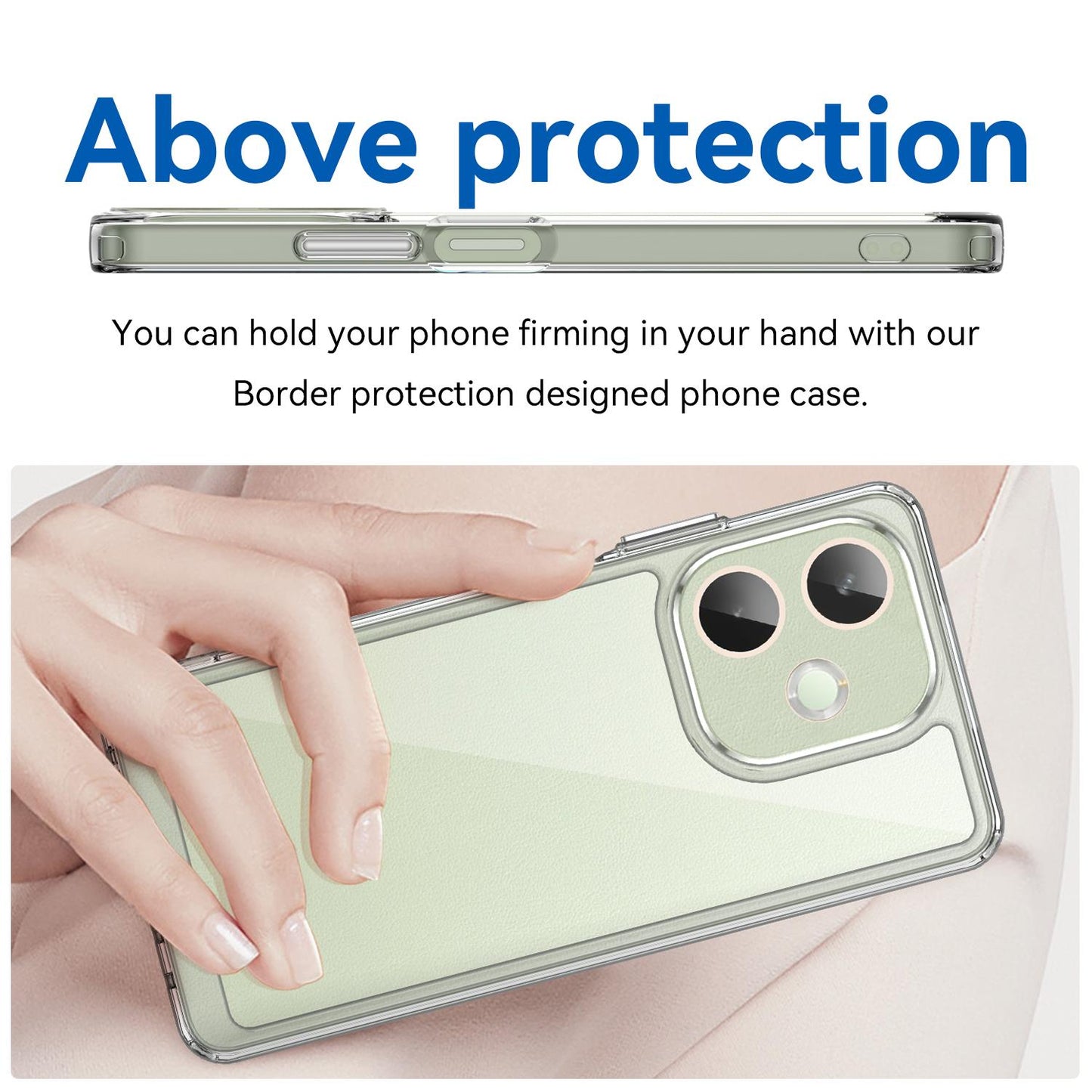 OPPO A5 Energy 5G Acrylic Hybrid TPU Protective Phone Case, Colourful Series Shockproof Cover