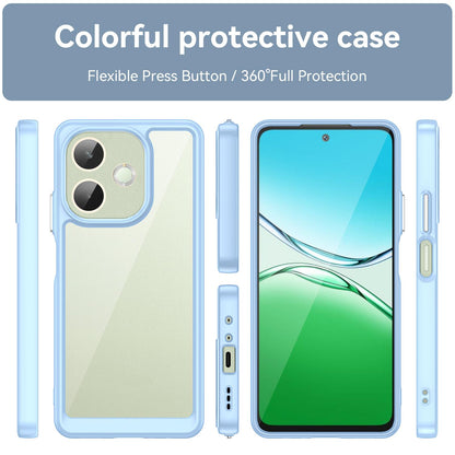 OPPO A5 Pro 4G Acrylic Hybrid TPU Protective Phone Case, Colourful Series Shockproof Cover