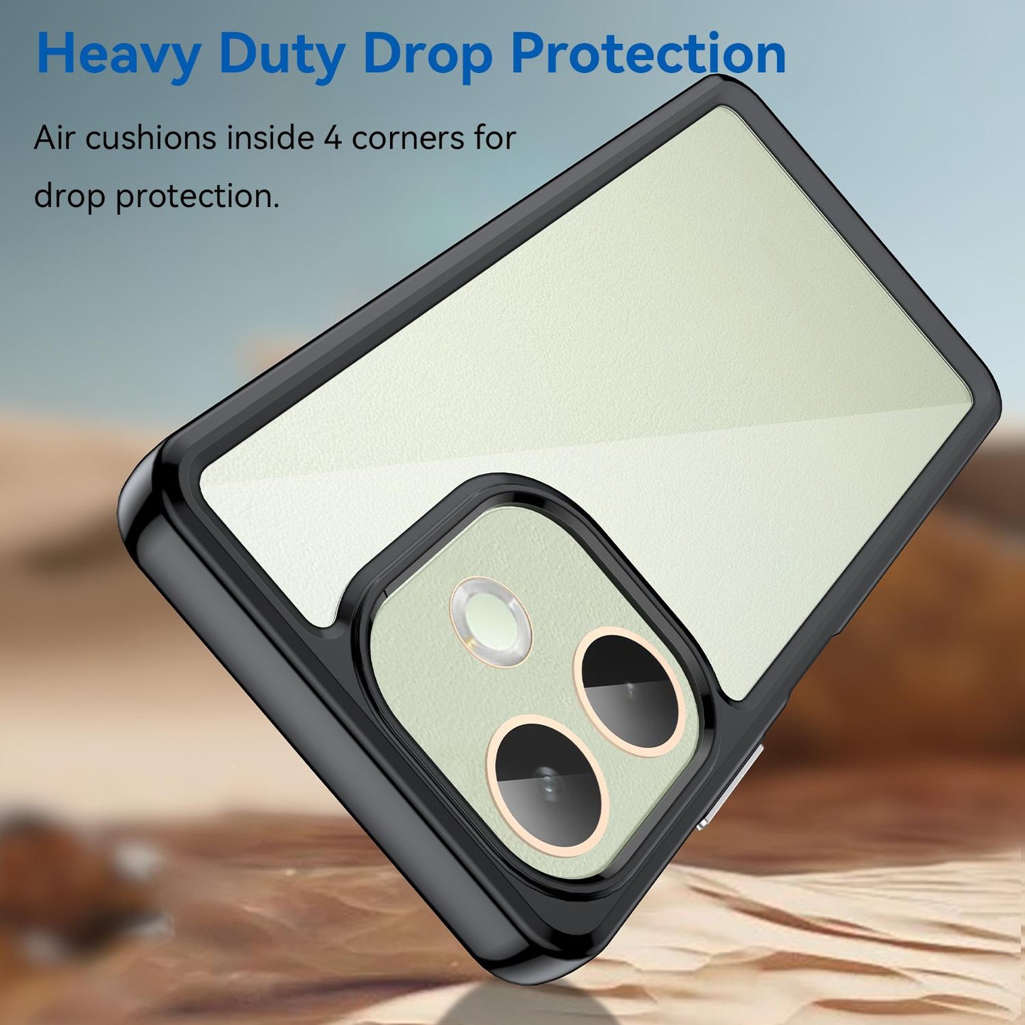OPPO A5 Pro 5G Acrylic Hybrid TPU Protective Phone Case, Colourful Series Shockproof Cover