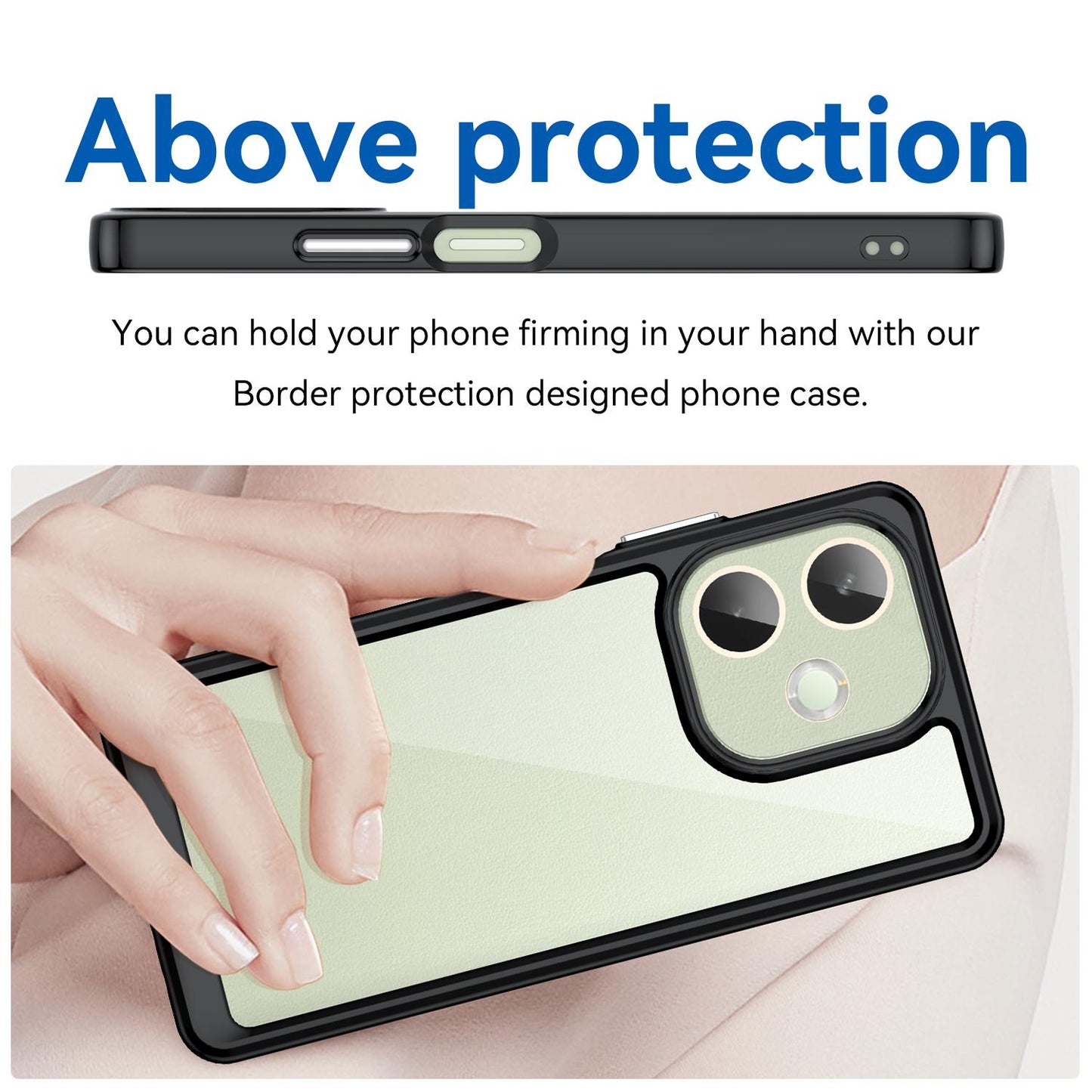OPPO A5 Pro 5G Acrylic Hybrid TPU Protective Phone Case, Colourful Series Shockproof Cover