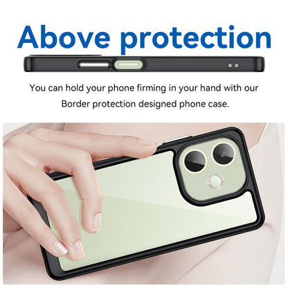 OPPO A5 Pro 5G Acrylic Hybrid TPU Protective Phone Case, Colourful Series Shockproof Cover