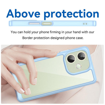 OPPO A5 Pro 5G Acrylic Hybrid TPU Protective Phone Case, Colourful Series Shockproof Cover