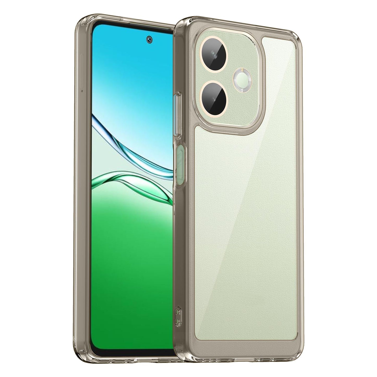 OPPO A5 Pro 5G Acrylic Hybrid TPU Protective Phone Case, Colourful Series Shockproof Cover