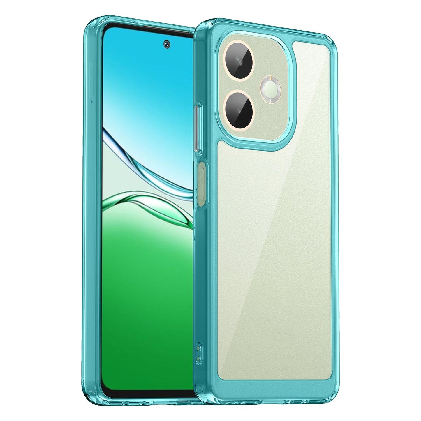 OPPO A5 Pro 5G Acrylic Hybrid TPU Protective Phone Case, Colourful Series Shockproof Cover