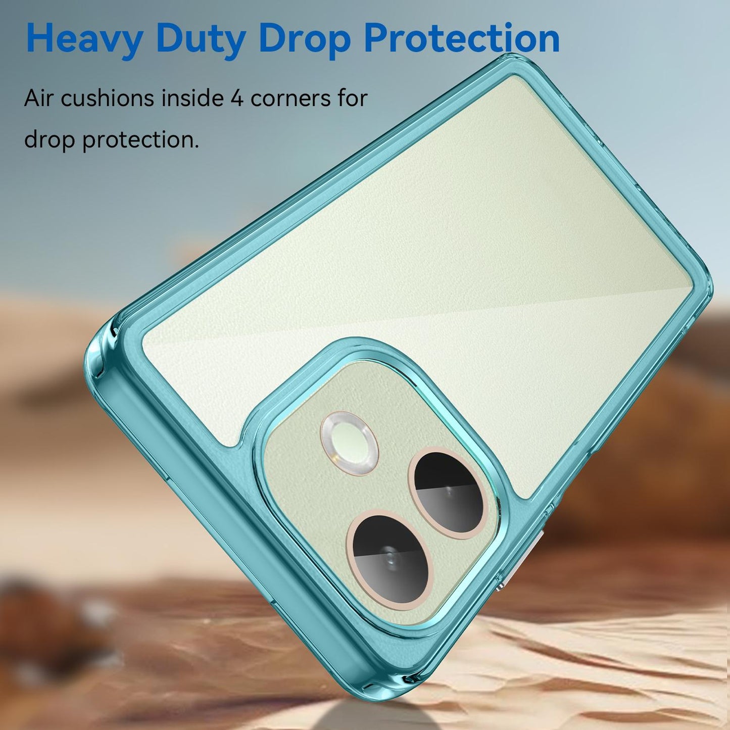 OPPO A5 Pro 5G Acrylic Hybrid TPU Protective Phone Case, Colourful Series Shockproof Cover