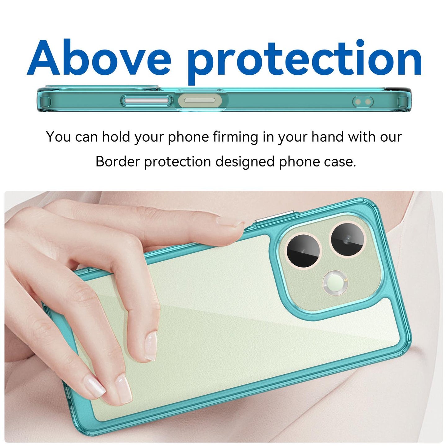 OPPO A5 Pro 5G Acrylic Hybrid TPU Protective Phone Case, Colourful Series Shockproof Cover