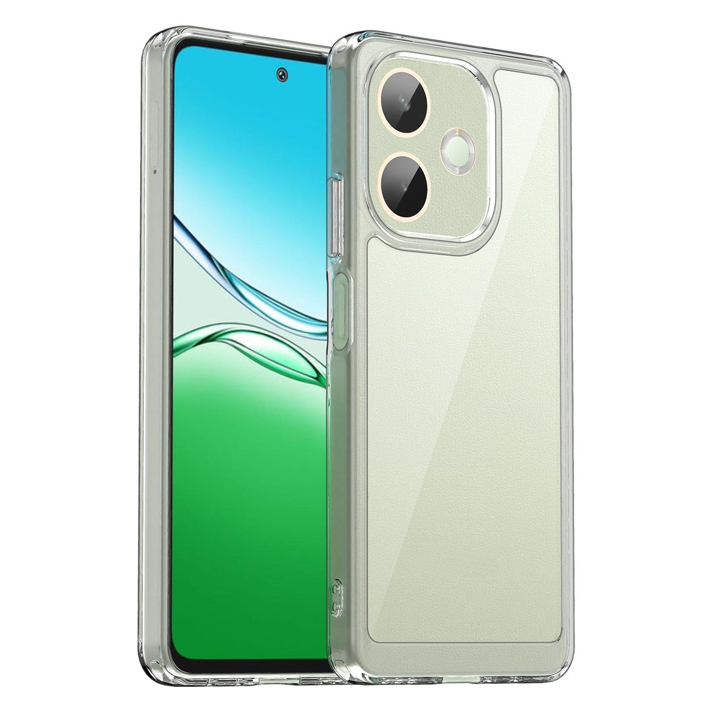 OPPO A5 Pro 5G Acrylic Hybrid TPU Protective Phone Case, Colourful Series Shockproof Cover