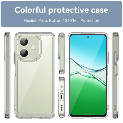 OPPO A5 Pro 5G Acrylic Hybrid TPU Protective Phone Case, Colourful Series Shockproof Cover