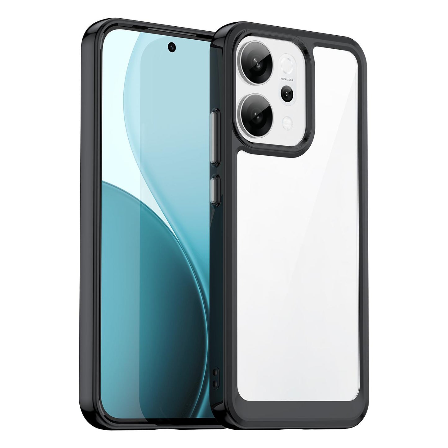 OPPO Reno14 Acrylic Hybrid TPU Protective Phone Case, Colourful Series Shockproof Cover