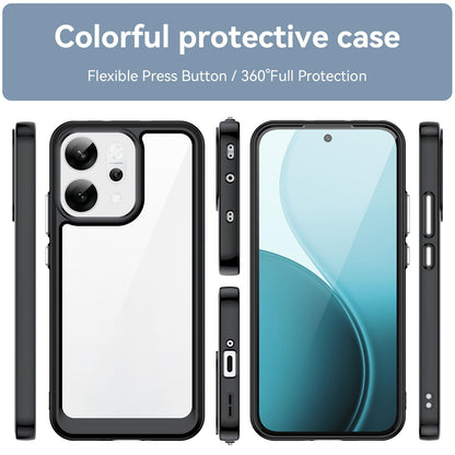 OPPO Reno14 Acrylic Hybrid TPU Protective Phone Case, Colourful Series Shockproof Cover