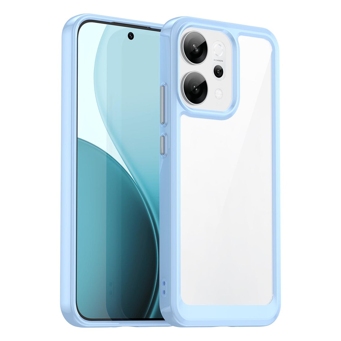 OPPO Reno14 Acrylic Hybrid TPU Protective Phone Case, Colourful Series Shockproof Cover