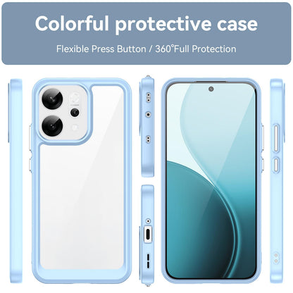 OPPO Reno14 Acrylic Hybrid TPU Protective Phone Case, Colourful Series Shockproof Cover