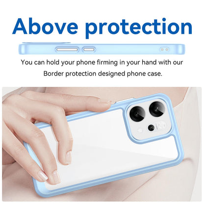 OPPO Reno14 Acrylic Hybrid TPU Protective Phone Case, Colourful Series Shockproof Cover