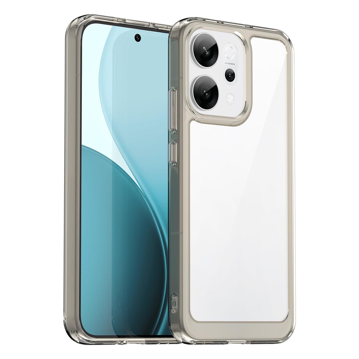 OPPO Reno14 Acrylic Hybrid TPU Protective Phone Case, Colourful Series Shockproof Cover