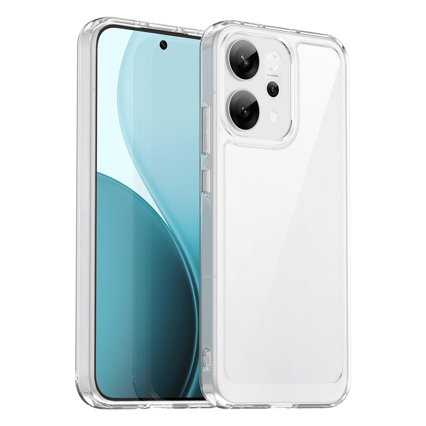 OPPO Reno14 Acrylic Hybrid TPU Protective Phone Case, Colourful Series Shockproof Cover