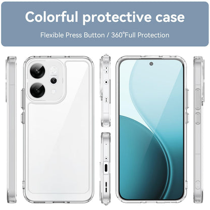 OPPO Reno14 Acrylic Hybrid TPU Protective Phone Case, Colourful Series Shockproof Cover
