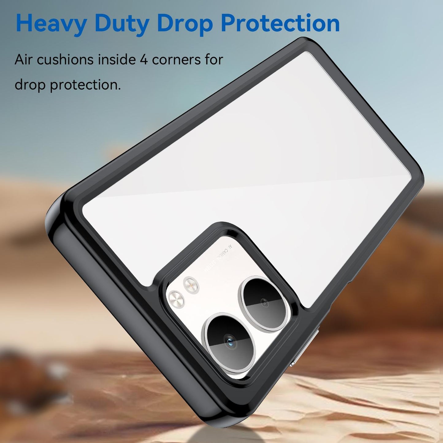 OPPO A5x 4G Acrylic Hybrid TPU Protective Phone Case, Colourful Series Shockproof Cover