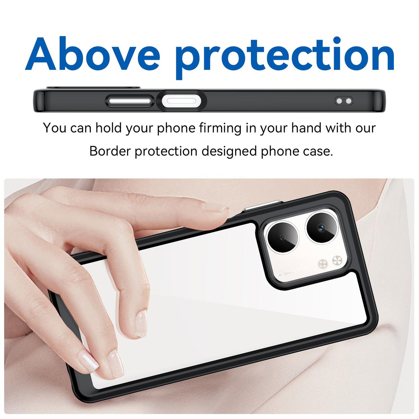 OPPO A5x 4G Acrylic Hybrid TPU Protective Phone Case, Colourful Series Shockproof Cover