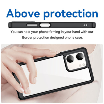 OPPO A5x 4G Acrylic Hybrid TPU Protective Phone Case, Colourful Series Shockproof Cover