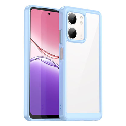 OPPO A5x 4G Acrylic Hybrid TPU Protective Phone Case, Colourful Series Shockproof Cover